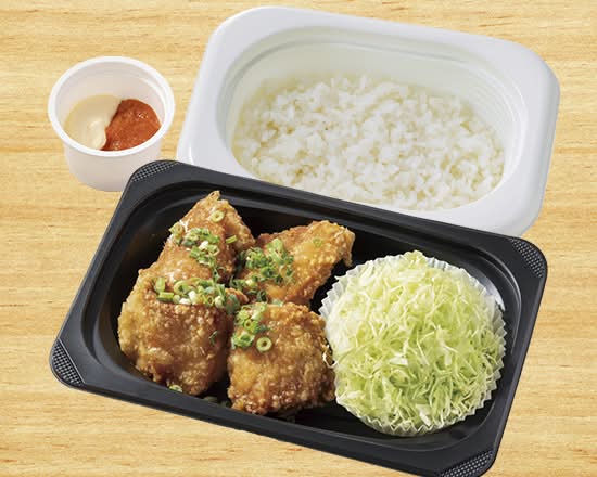 博多明太から揚げ弁当4個 Deep-fried Chicken with Spicy Cod Roe Meal Set (4 pieces)
