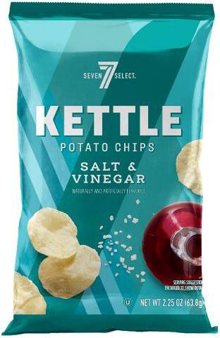 7-Select Kettle Salt & Vinegar Potato Chips 2.25oz