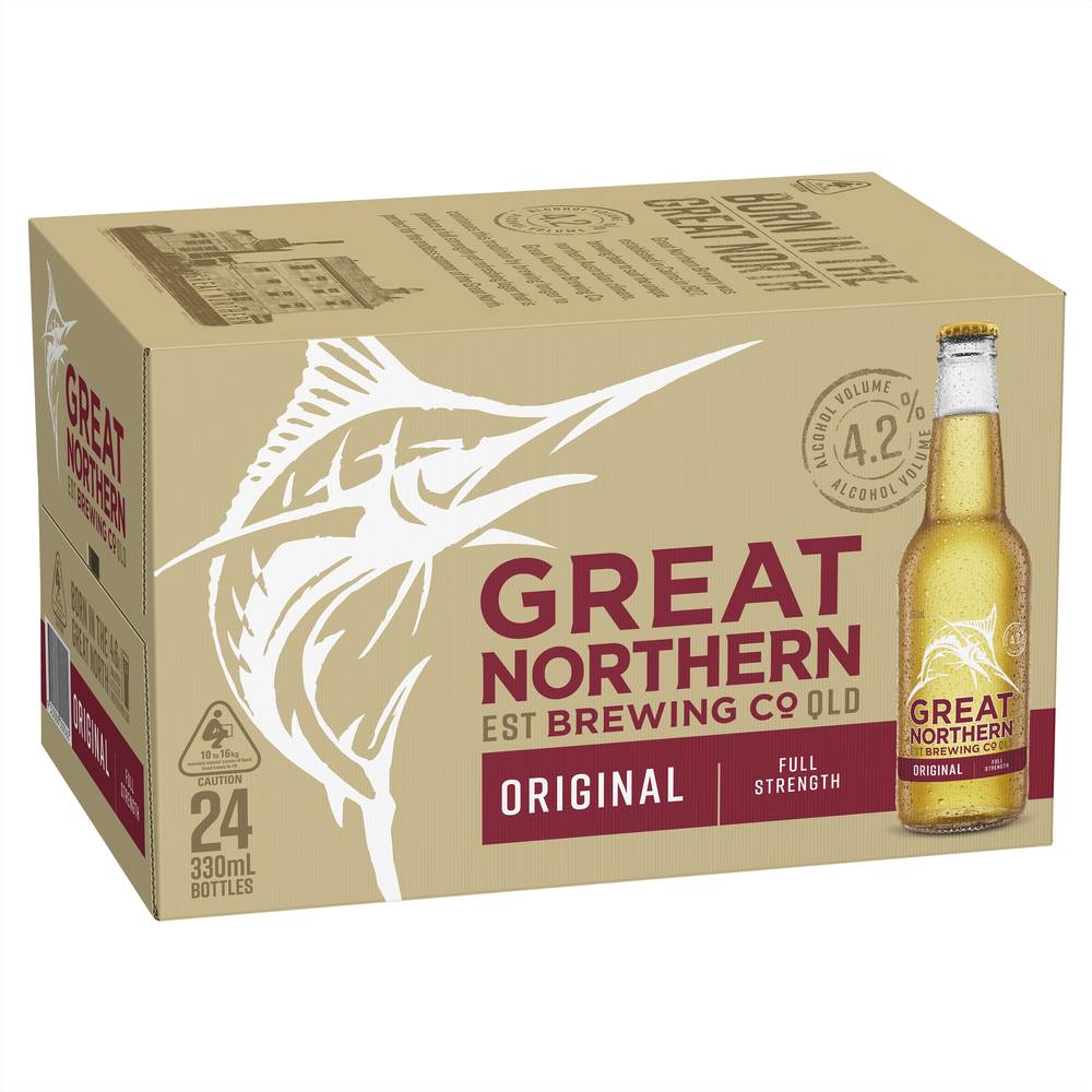 Great Northern Original Lager Bottle 330mL X carton 24