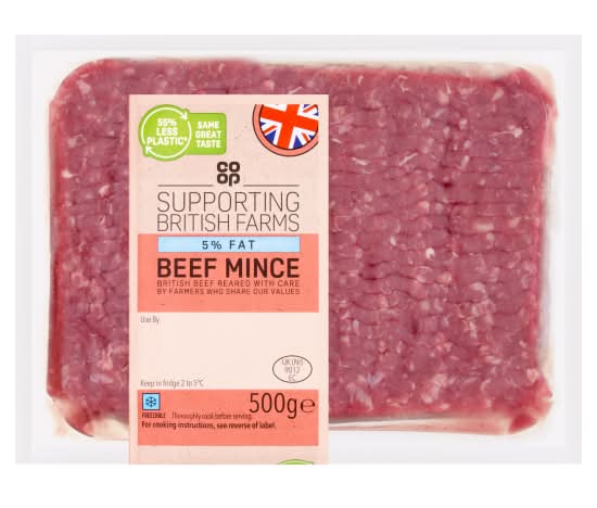 Co-op 5% Fat Beef Mince (500g)