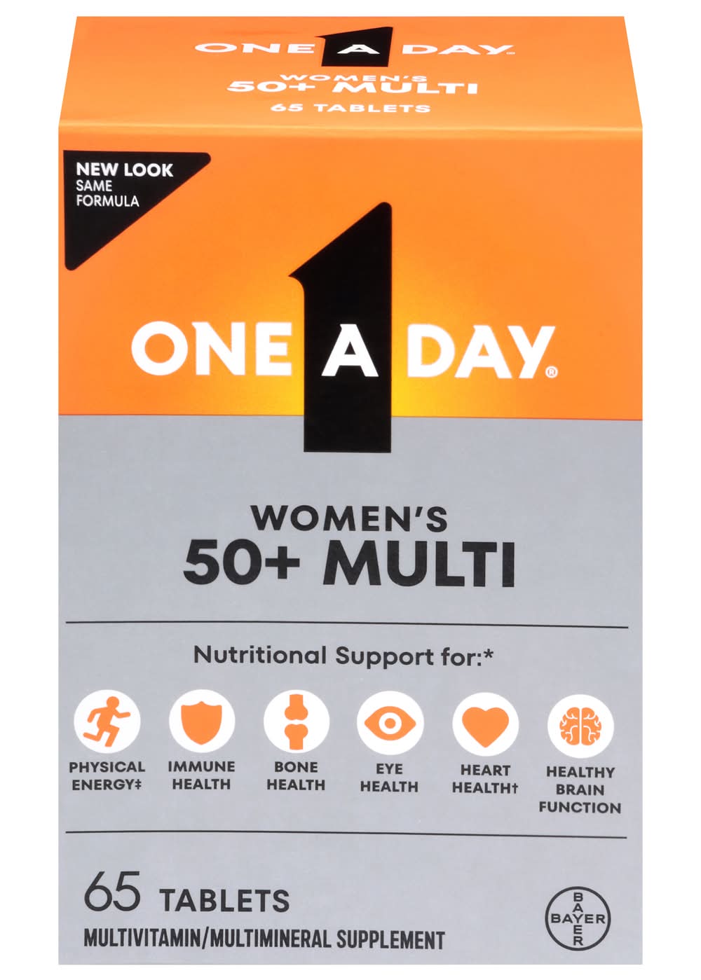 One A Day Women's 50+ Complete Multivitamin & Multimineral Tablets (6.4 oz)