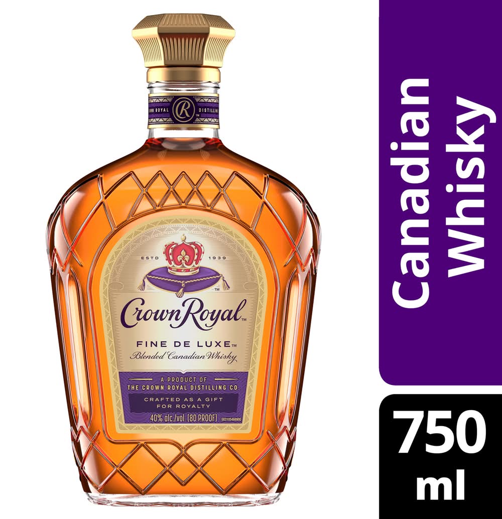 Crown Royal Fine De Luxe Blended Canadian Whisky (750 ml)