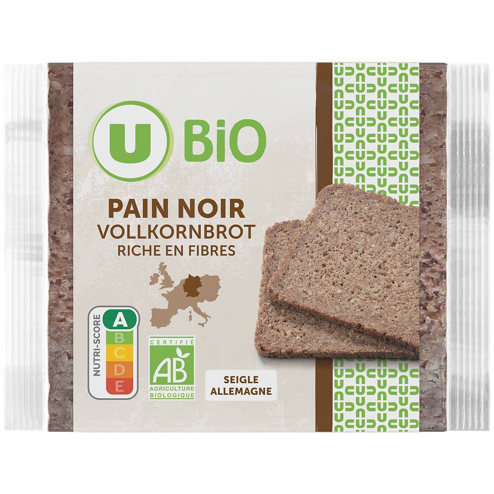 Les Produits U - U pain noir allemand vollkornbrot
