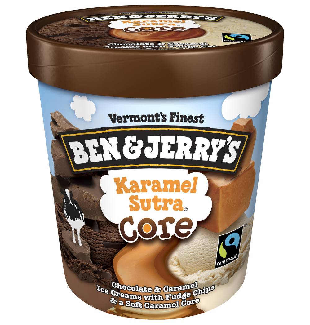 Ben & Jerry's Karamel Sutra Core Ice Cream, Chocolate-Caramel (1 pint)