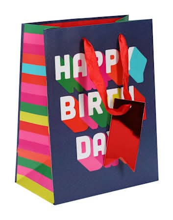 Large Gift Bags Bubble Letters