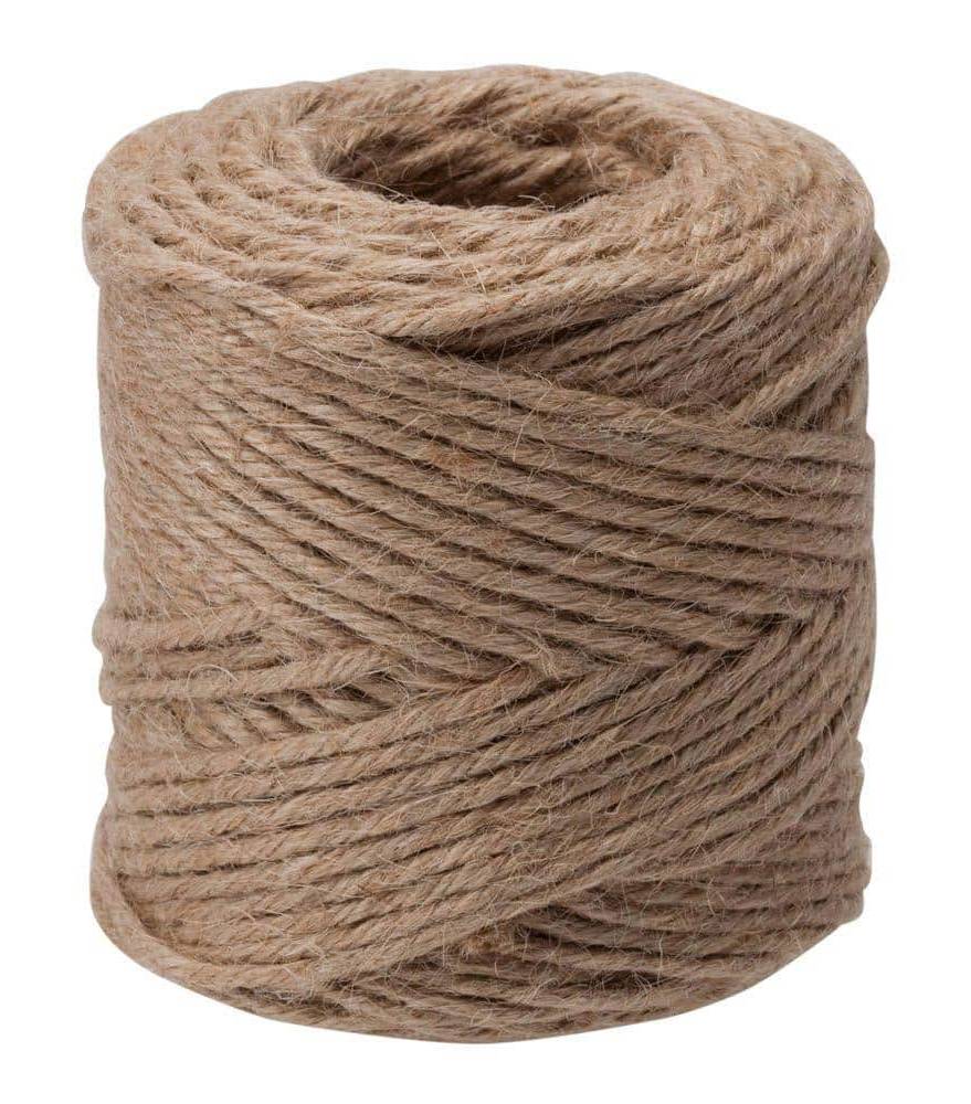 Everbilt Natural Twisted Jute Twine, 30 x 190 ft, Brown