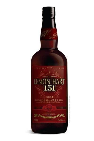 Lemon Hart 151 Rum (750ml bottle)