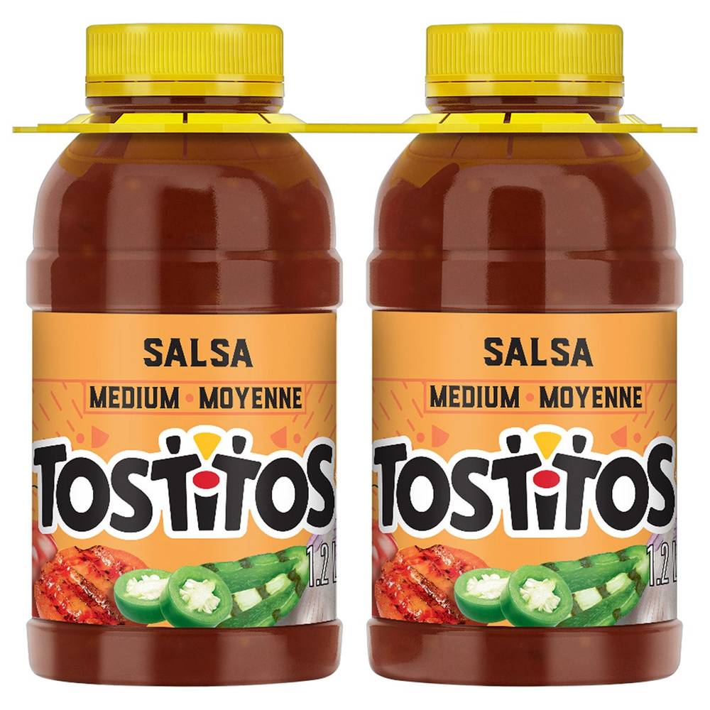 Tostitos - Salsa Moyenne, 2 × 1,21 L