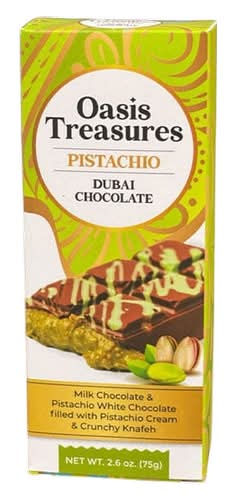 Oasis Treasures Dubai Chocolate Bar Pistachio (2.6 oz)