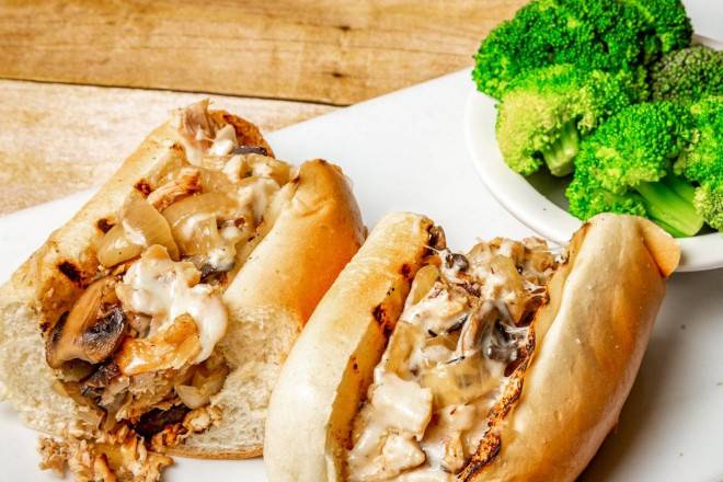 Order Chicken Philly Sandwich food online from Lindburgers store, Jupiter on bringmethat.com