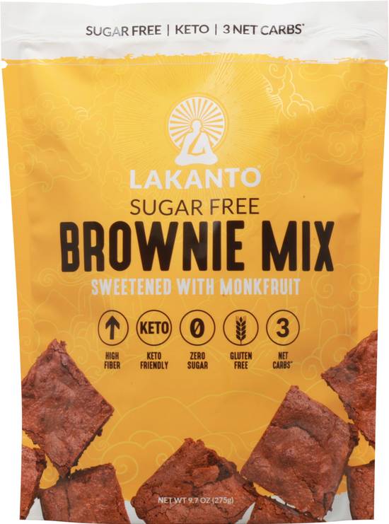 Lakanto Sugar Free Brownie Mix Sweetened With Monkfruit