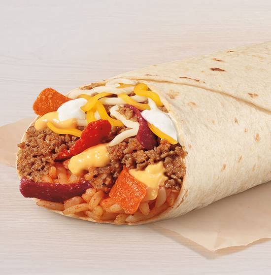 Cheesy Double Beef Burrito