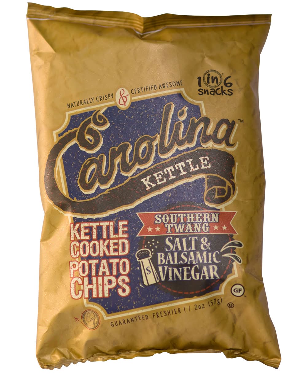 1 In 6 Snacks Carolina Salt & Balsamic Vinegar Potato Chips 2 Oz Bagged