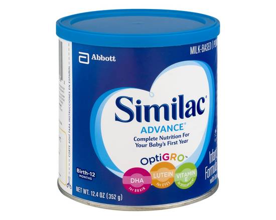 Similac · Advance Milk-Based Infant Formula with Iron (12.4 oz)