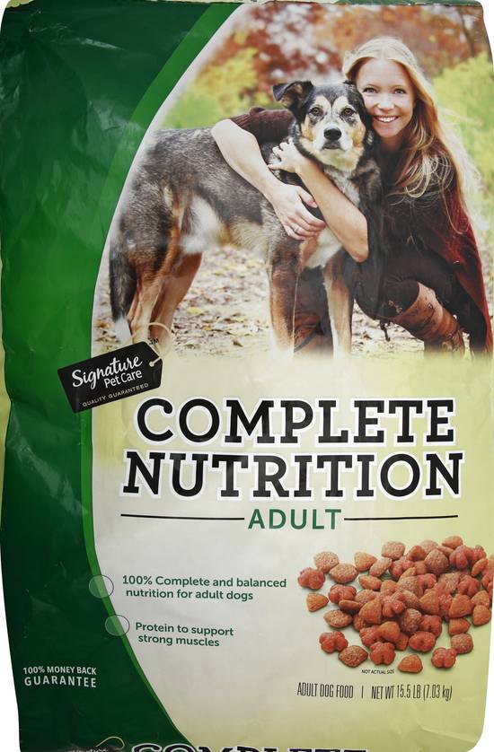 Signature pet store care dog food