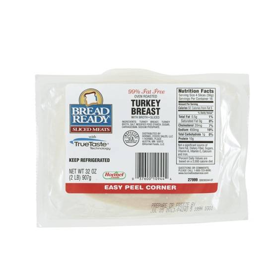 Hormel - Bread Ready Oven Roasted Turkey Breast- 2 lbs