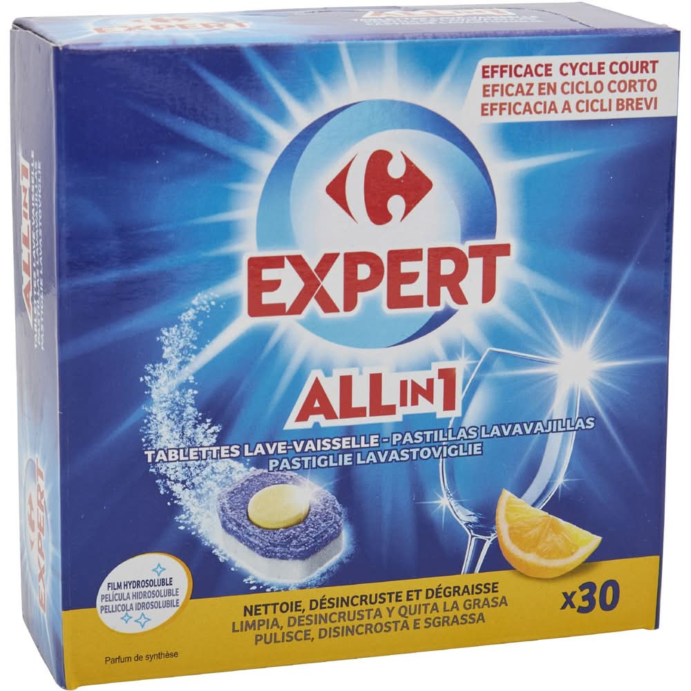 Tablettes lave-vaisselle CARREFOUR - les 30 doses