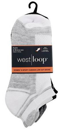 West Loop Women's Sport Cushion Low Cut Socks