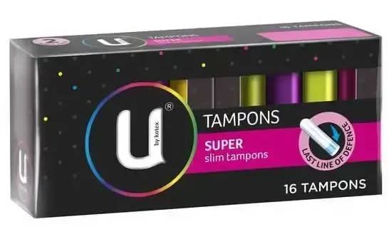 U by Kotex Super Slim Tampons 16pk