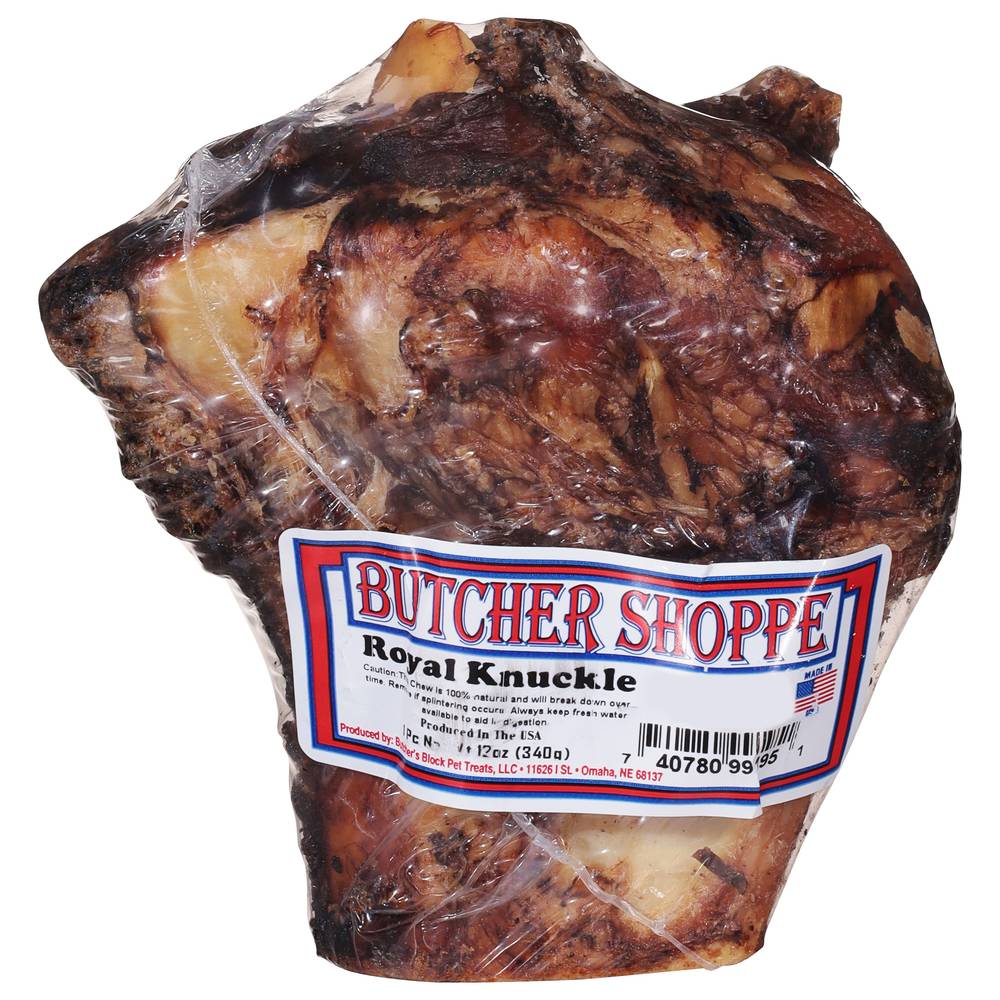 Butcher Shoppe Block Bones Royal Knuckle Dog Treat (1.14 lbs)