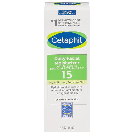 Cetaphil Broad Spectrum Spf 15 Facial Moisturizer With Sunscreen