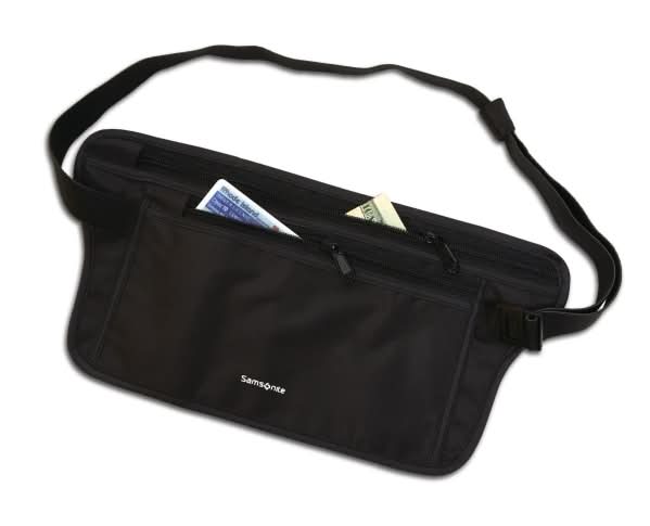 Samsonite® RFID Waist Belt Pouch, Black