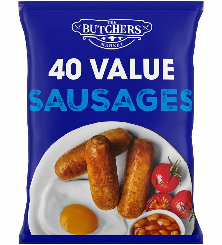 The Butchers Market Value Sausages (40 pack)