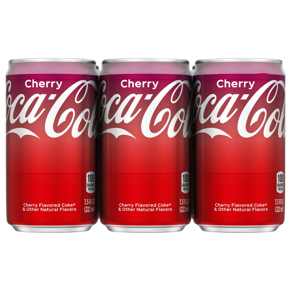 Coca-Cola Soda Cherry Flavor (6 x 7.5 fl oz)