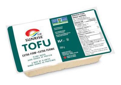 Sunrise tofu extra ferme (350 g) - tofu extra firm (350 g)