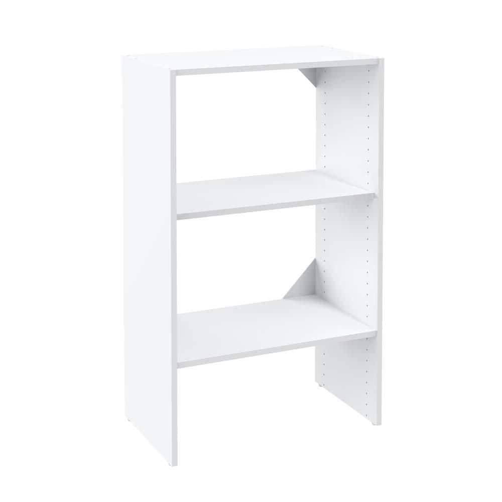 Closetmaid Selectives 25 In. W White Tower Unit Stackable 3-Shelf Wood Closet System