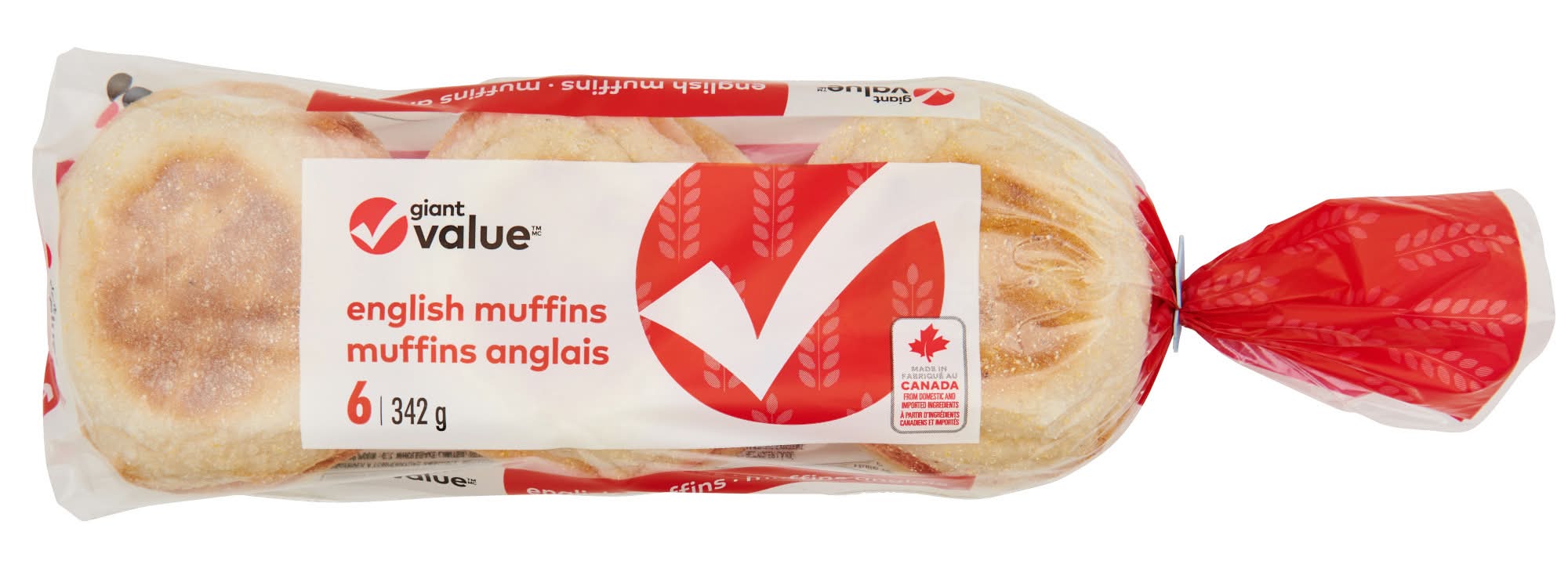 Giant Value English Muffins (342 g, 6 ct)