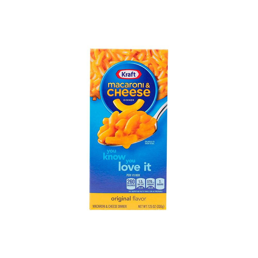 Kraft macarrones con queso (caja 206 g)