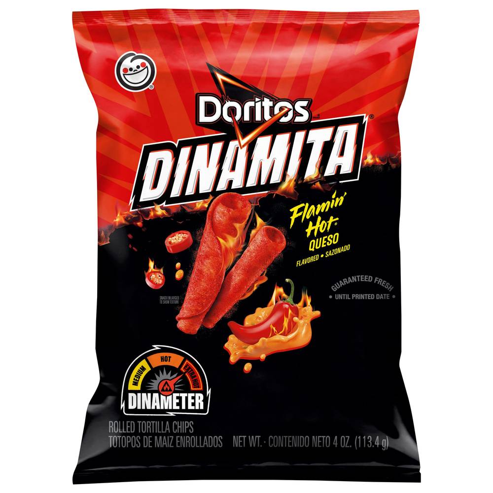 Doritos Dinamita Rolled Flamin Hot Tortilla Chips (queso)