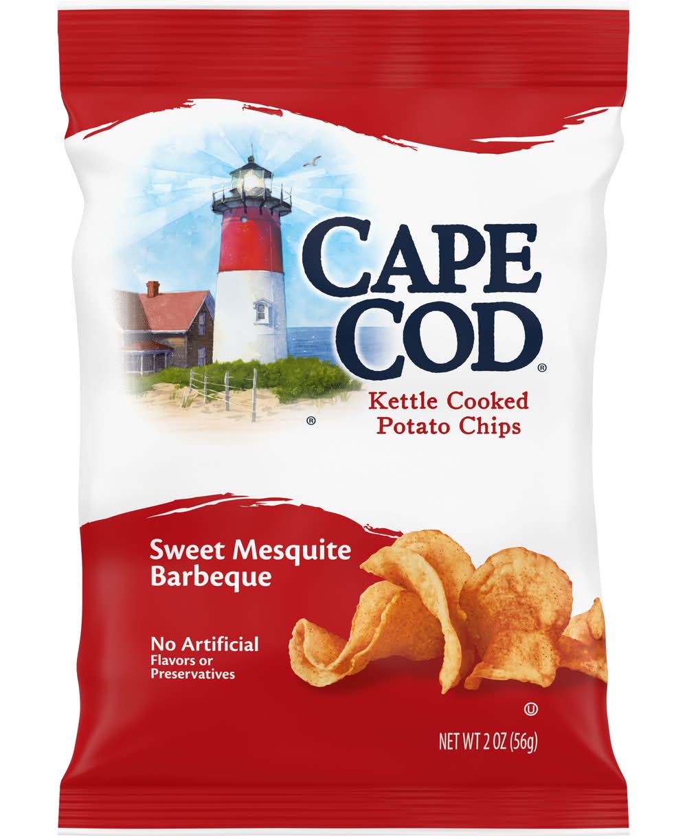 Cape Cod Kettle Cooked Potato Chips, Sweet Mesquite Barbeque (2 oz)