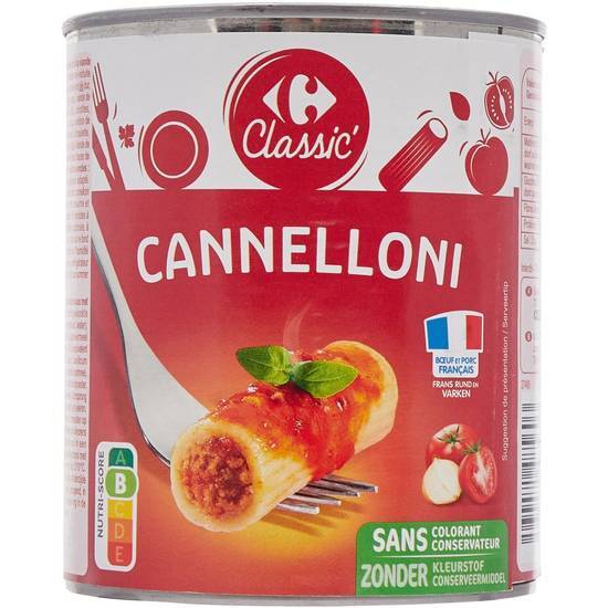 Carrefour Classic' - Plat cuisiné cannelloni