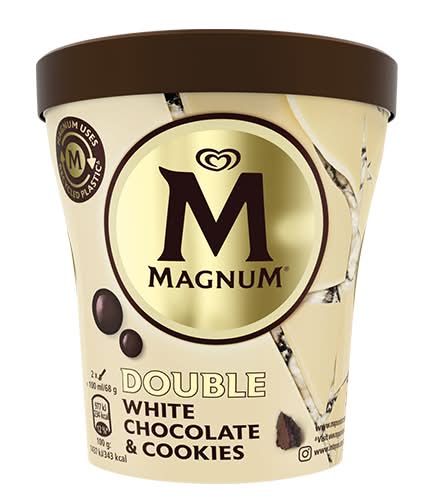 Magnum en tarrina de Chocolate Blanco y Cookies (440 ml)