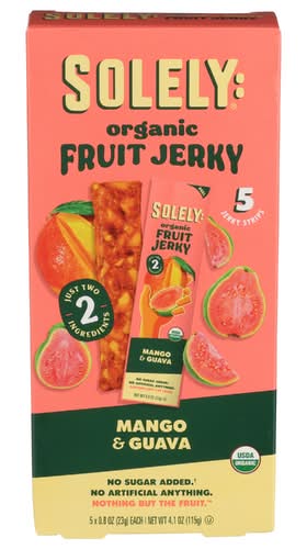 Solely Organic Mango & Guava Fruit Jerky 5 Pack