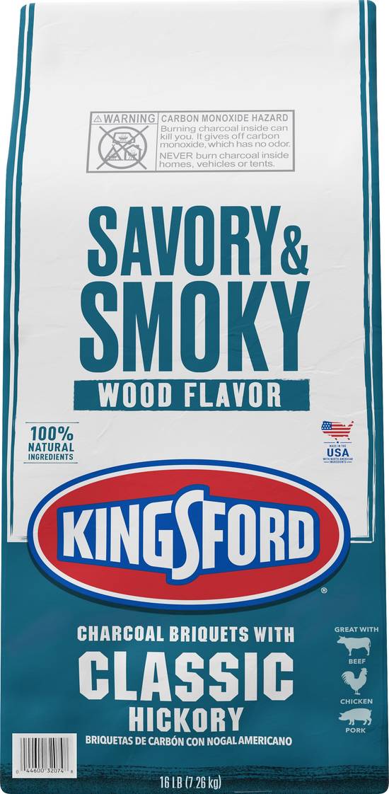 Kingsford Savory & Smoky Charcoal Briquets With Hickory