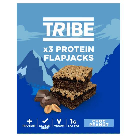 Tribe Protein Flapjack Choc Peanut (3 pack)