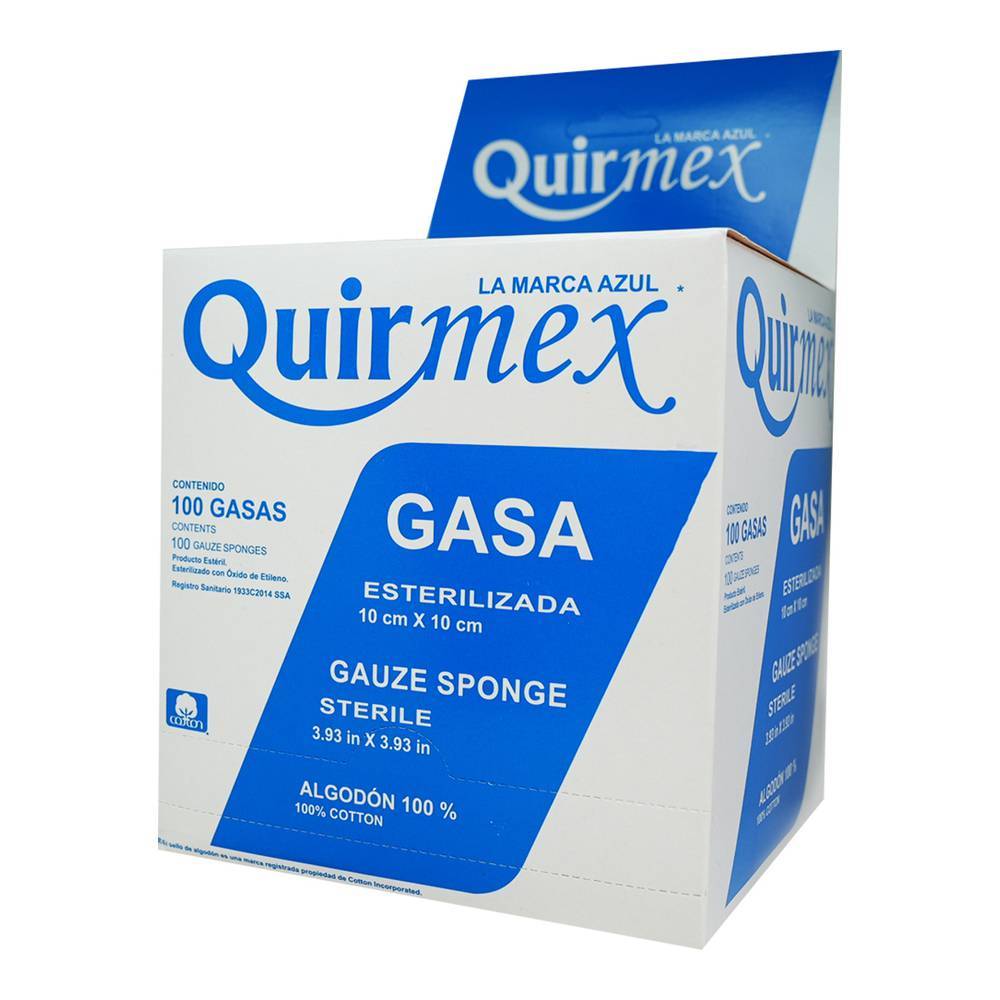 Quirmex gasa esterilizada (caja 100 piezas)