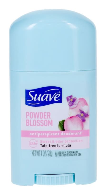 Suave Powder Blossom Scented Antiperspirant Deodorant, 1 Oz