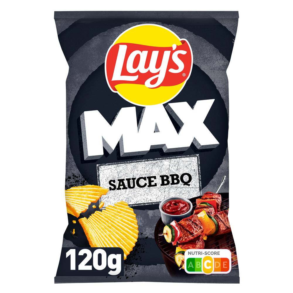 Lay's - Chips max saveur sauce bbq (120g)