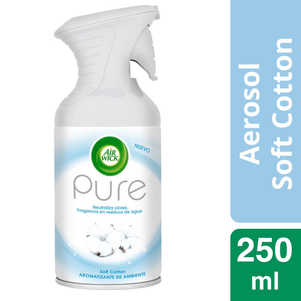 Air wick aromatizante aerosol sof cotton (250 ml)