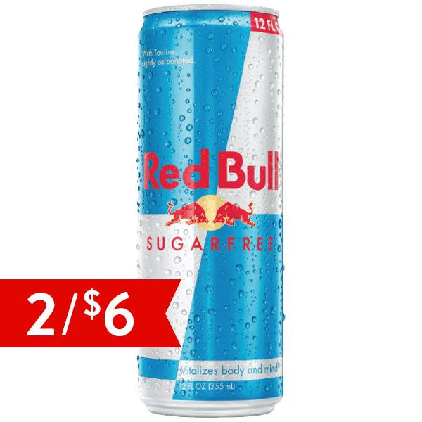 Red Bull Sugar Free Energy Drink 12oz