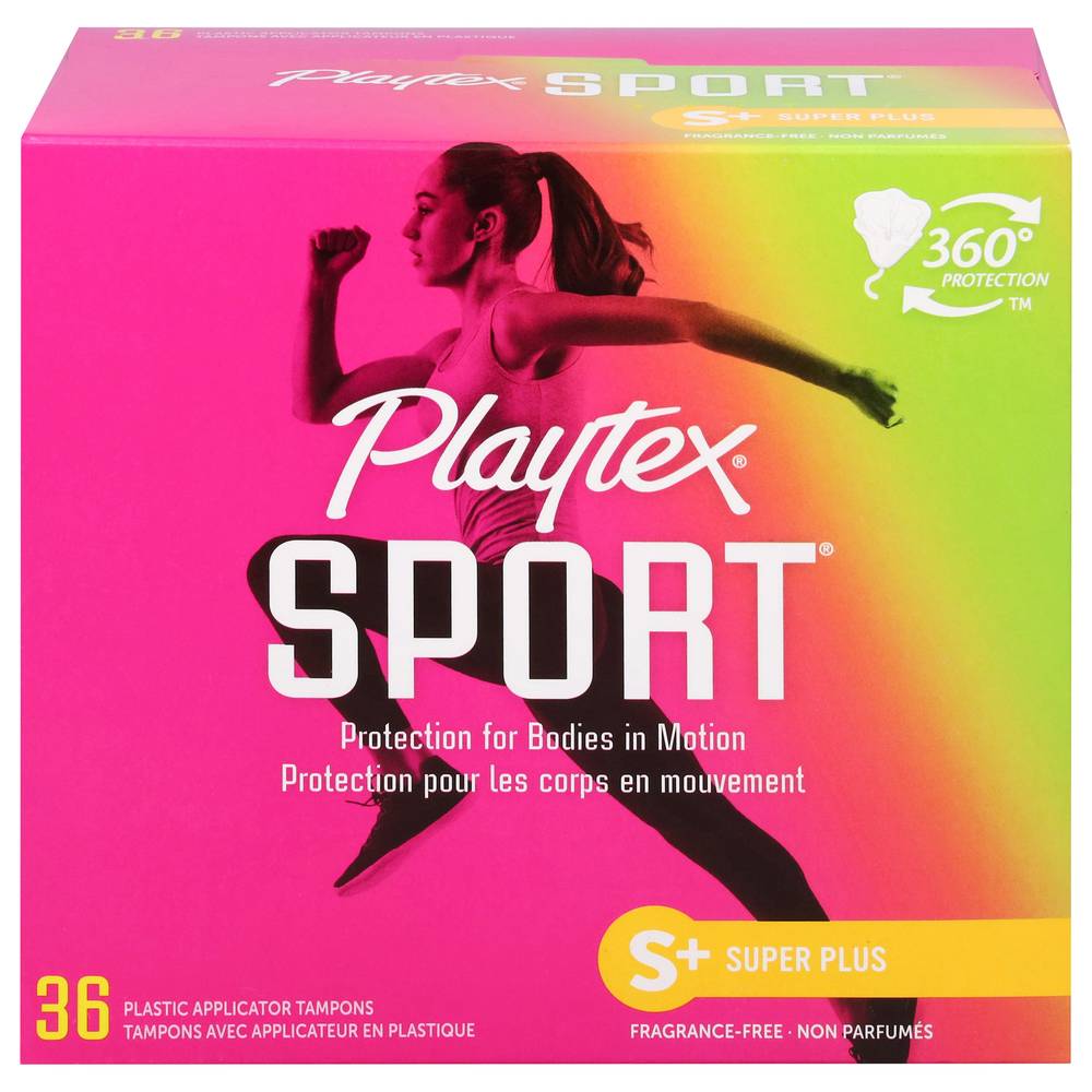 Playtex Super Plus Absorbency Unscented Plastic Tampons (36 ct)