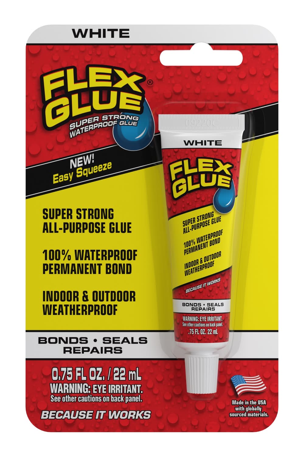 Flex Glue Rubber White Multi-use Interior/Exterior Construction Adhesive ( 0.75-fl oz Fluid Oz)