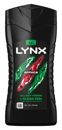 Lynx Africa 3 in 1 Refreshing Body Wash (225ml)