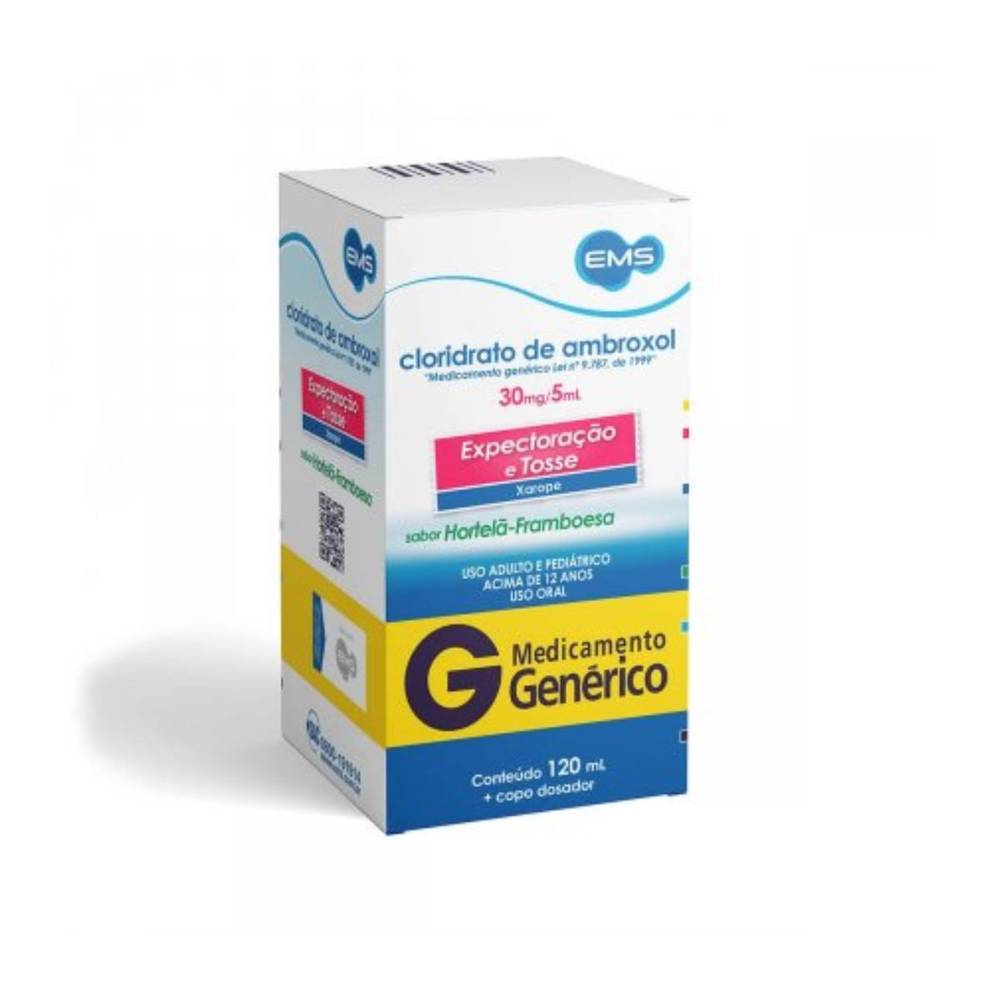 Ems cloridrato de ambroxol 30mg/5ml xarope (120ml)