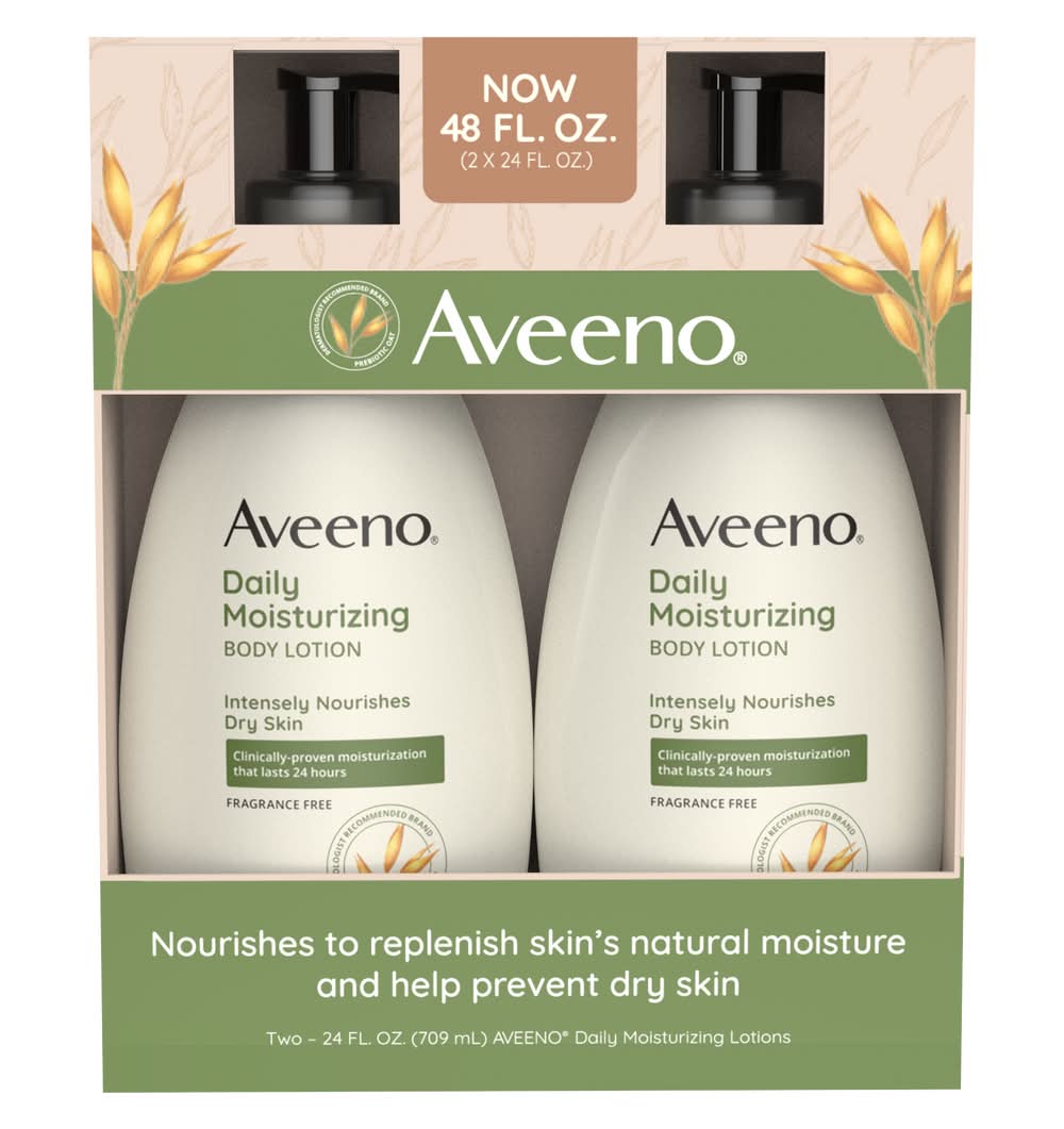 Aveeno · Loción corporal humectante para piel seca (2 x 709 ml)