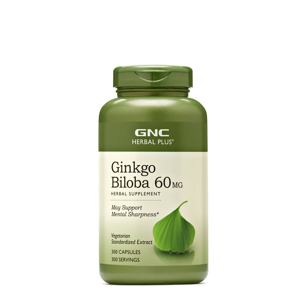 Ginkgo Biloba 60mg - 300 Capsules (300 Servings) (1 Unit(s))